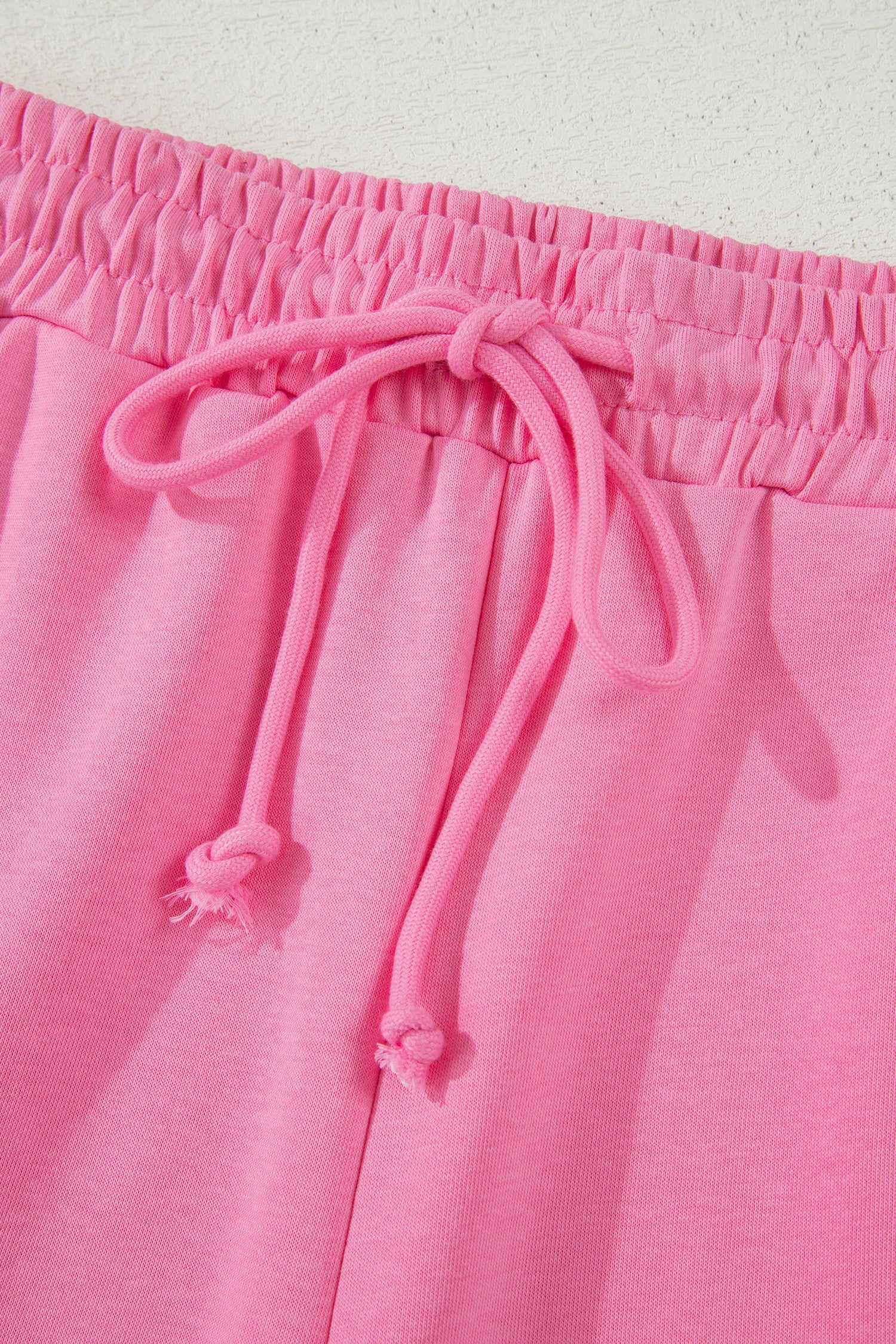 Sachet Pink Lace Patchwork Two-Piece Pant Set